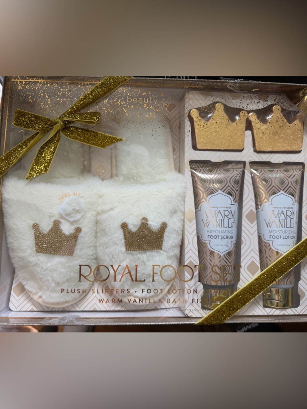 Royal Foot Spa Set - White & Gold
